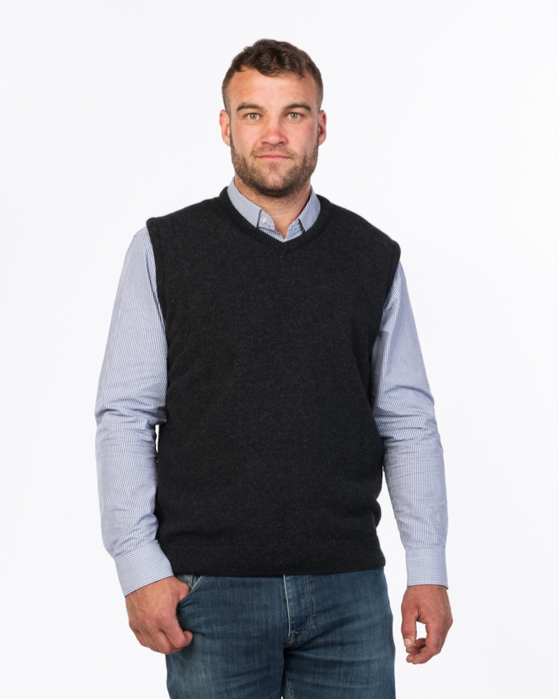 Super-Fine Merino Wool Vest - Black – Munns the Man's Store