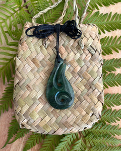 Fantail House, Greenstone, Carving, Pendant, NZ Made, One Off, Hand made, Made in New Zealand, Pounamu, Aotearoa, Fish hook, Hei matu