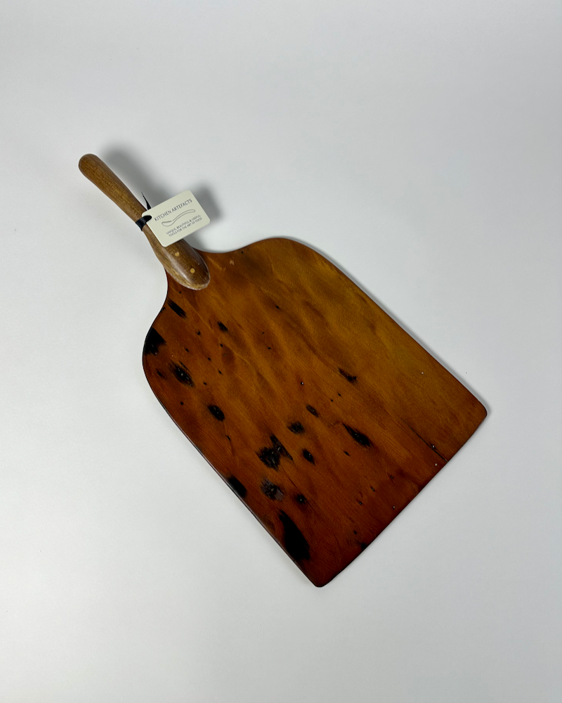 The Fantail House, Made in New Zealand, Swamp Kauri, Volcanic, Totara, Serving tray, Canape server, Pizza Peel, Kitchen Artefacts