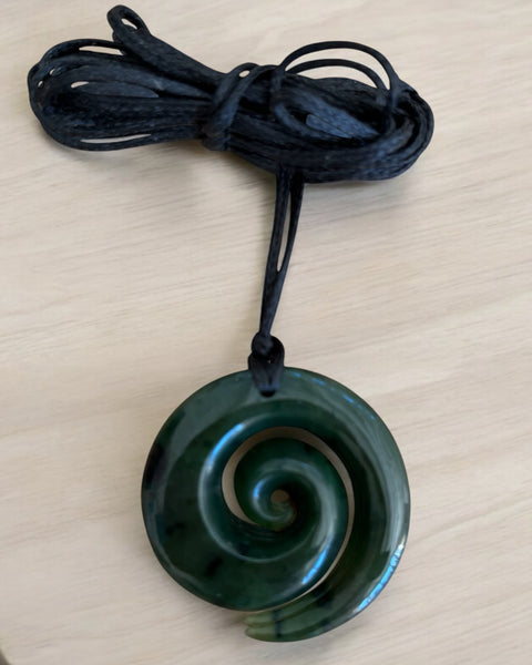 The Fantail House, Kete, Greenstone, Made in NZ, Made in New Zealand, Carving, One Off, Pendant, Koru, Pounamu, Aotearoa