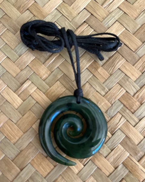 The Fantail House, Kete, Greenstone, Made in NZ, Made in New Zealand, Carving, One Off, Pendant, Koru, Pounamu, Aotearoa