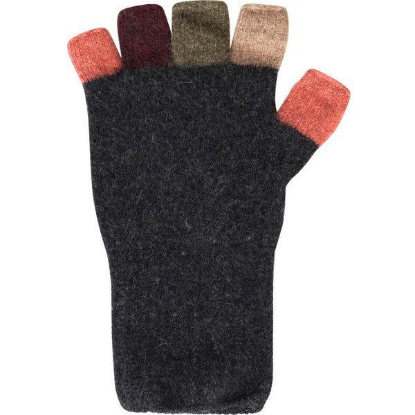 Multi Colour Fingerless Merino Possum Gloves - 4 Variations