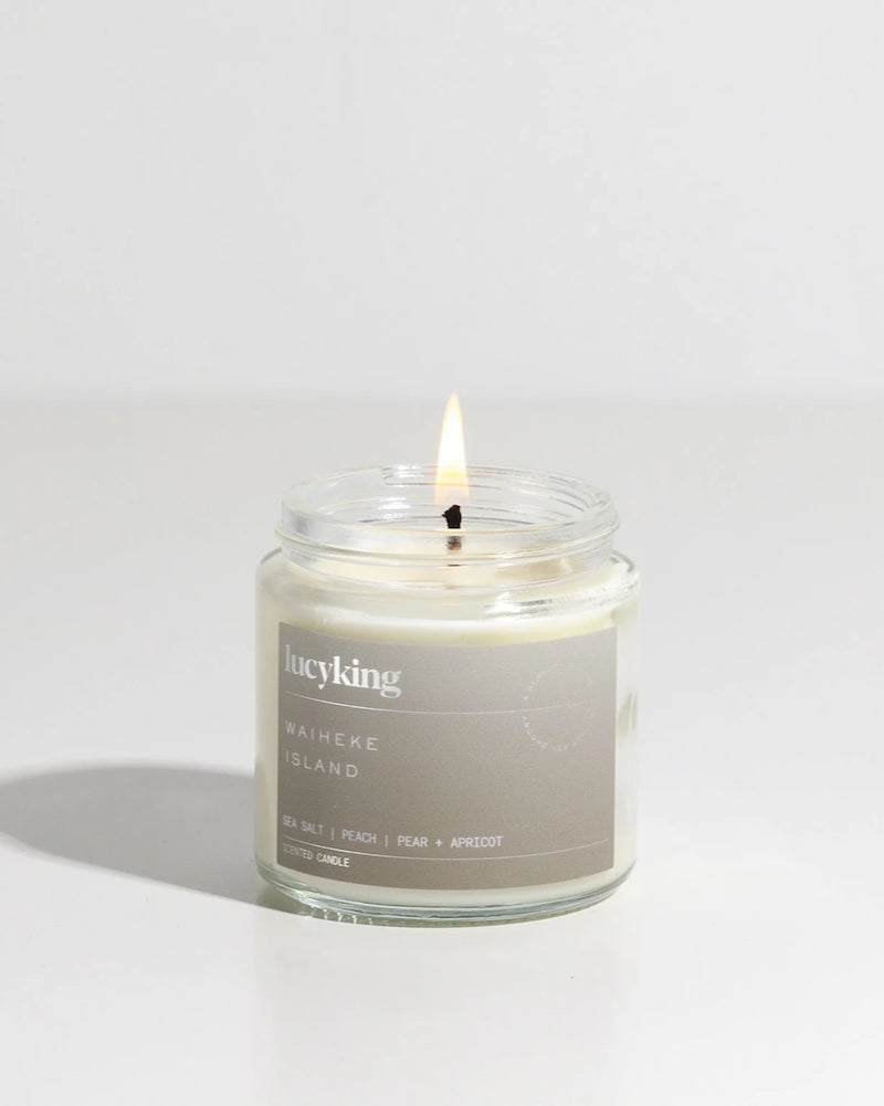 Lucy, King, Scented, candle, New Zealand , made,  Waiheke, Island