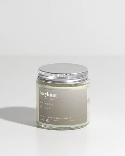 Lucy, King, Scented, candle, New Zealand , made,  Waiheke, Island