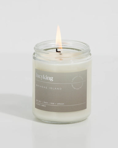 Lucy, King, Scented, candle, New Zealand , made,  Waiheke, Island