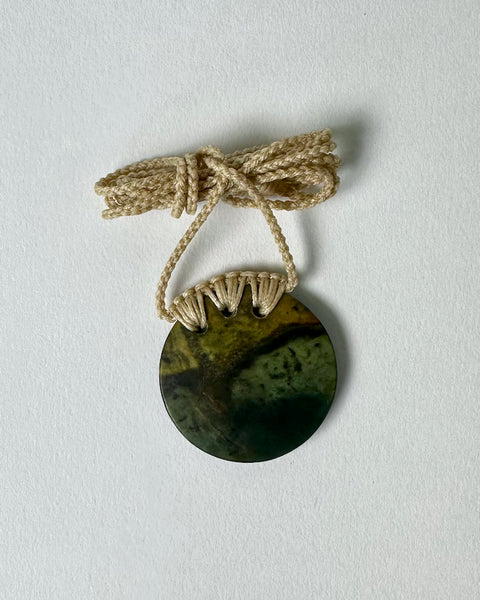 The Fantail House, Greenstone, pounamu, pendant, necklace, disc