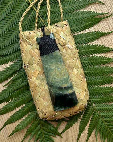 The Fantail House, Made in New Zealand, Greenstone- Pounamu, Pendant, Toki, Hand Carved