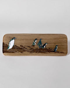 The Fantail House, by Ocean Shell Studios, Paua, Recyle wood, Wall Art